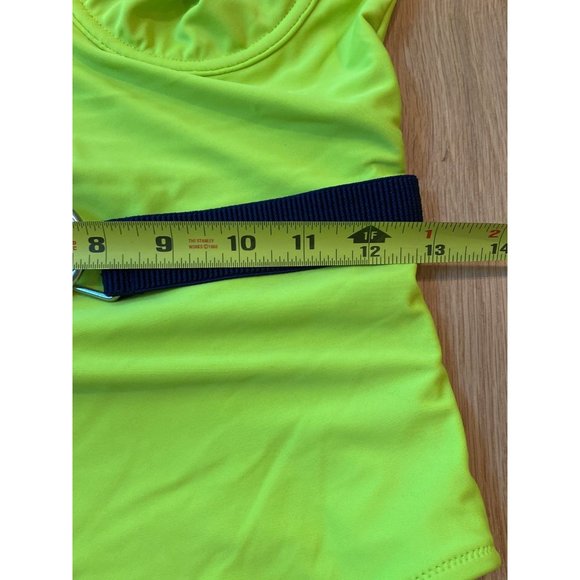 Aerie One Piece Swimsuit Belted Neon Green Summer Medium Demi Bra Bathing Suit - Picture 5 of 9